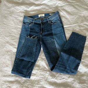 Pacsun High Rise Ankle Jegging (Two-Tone)